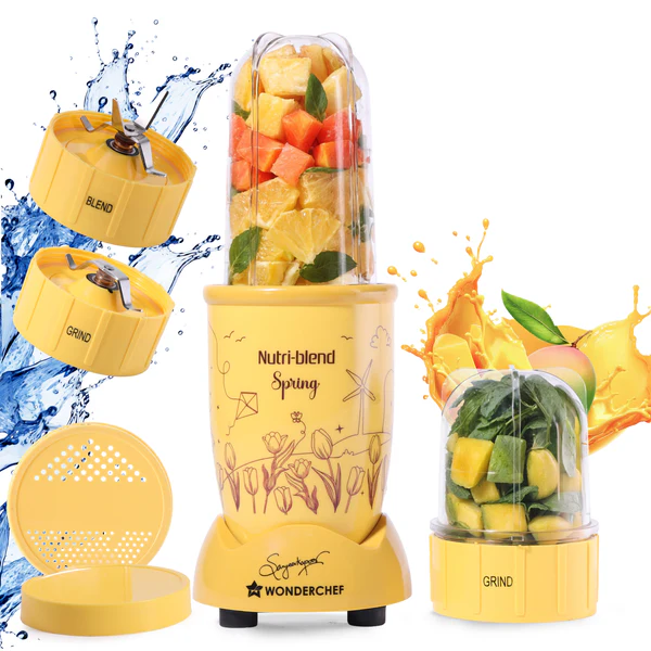 Nutri-blend Spring Mixer Grinder Blender & Smoothie Maker 500W 22000 RPM - 100% Copper Motor